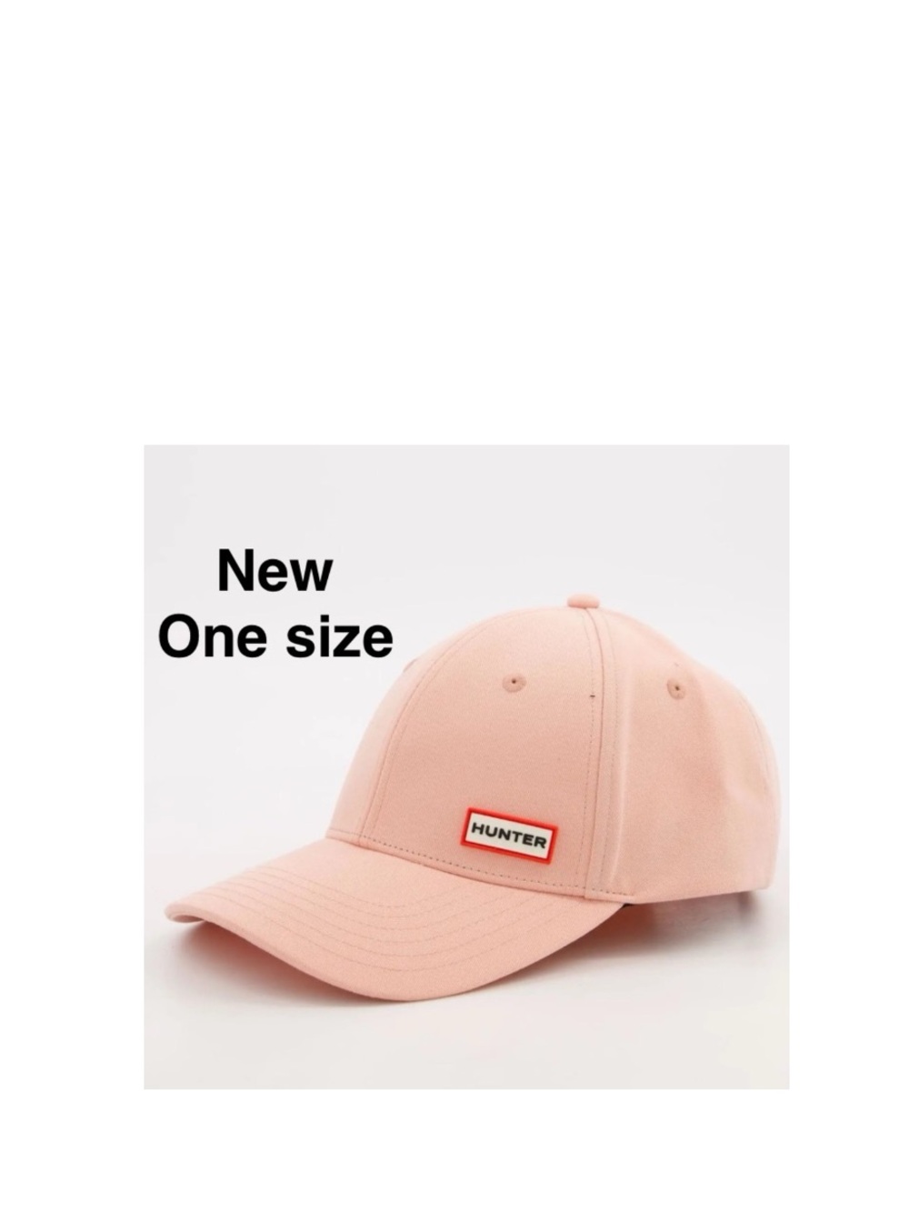 New Hunter 100% Polyester Cotton Lining pink Baseball Cap OS Logo Accent Wtags⭐️